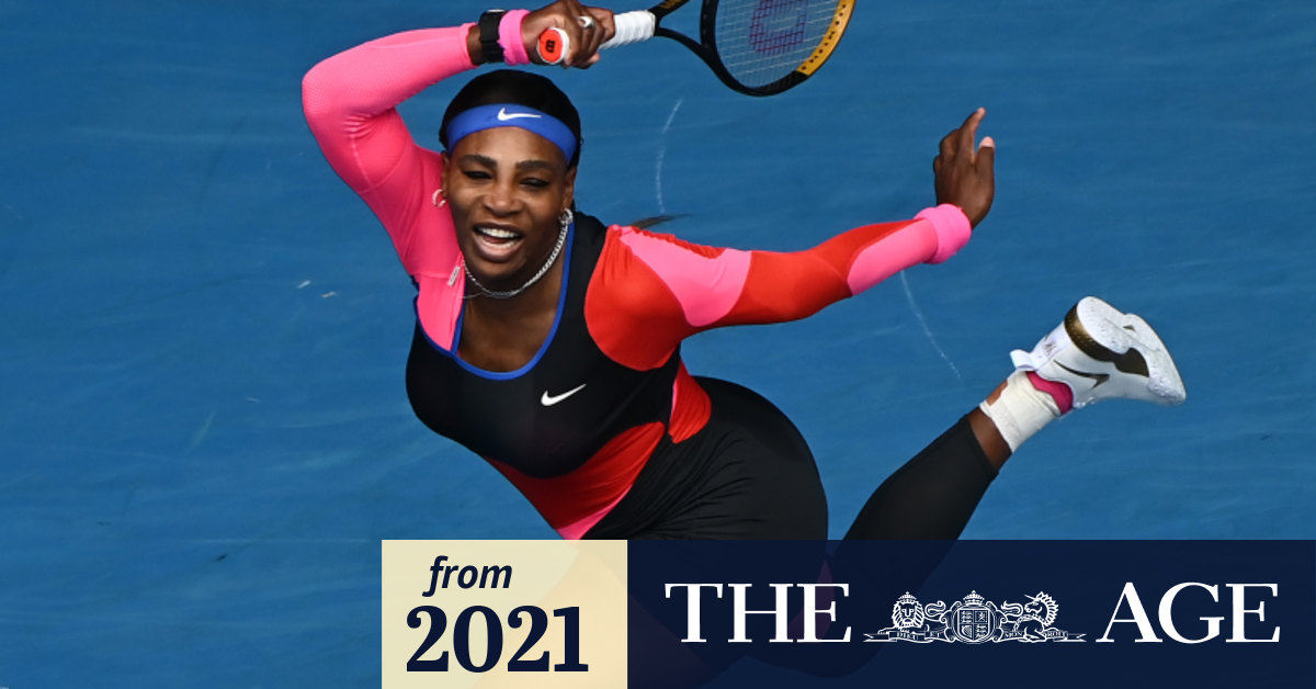 Australian Open 2021 Serena Williams one legged catsuit a nod to